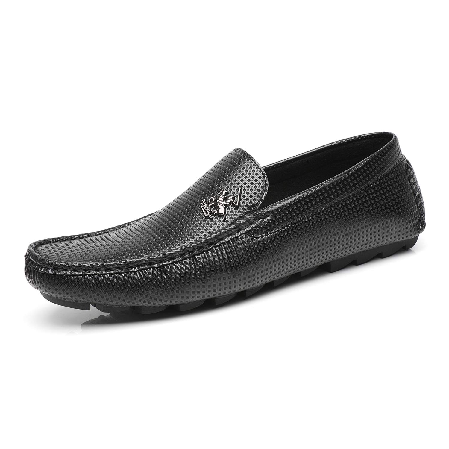Beverly Hills Polo Club Men's Driving Moccasins Slip On Loafers Comfortable Casual Driving Shoes for Men