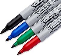 Vista 2 de Sharpie Fine Point Permanent Markers 4/Pkg-Red, Blue, Black, Green