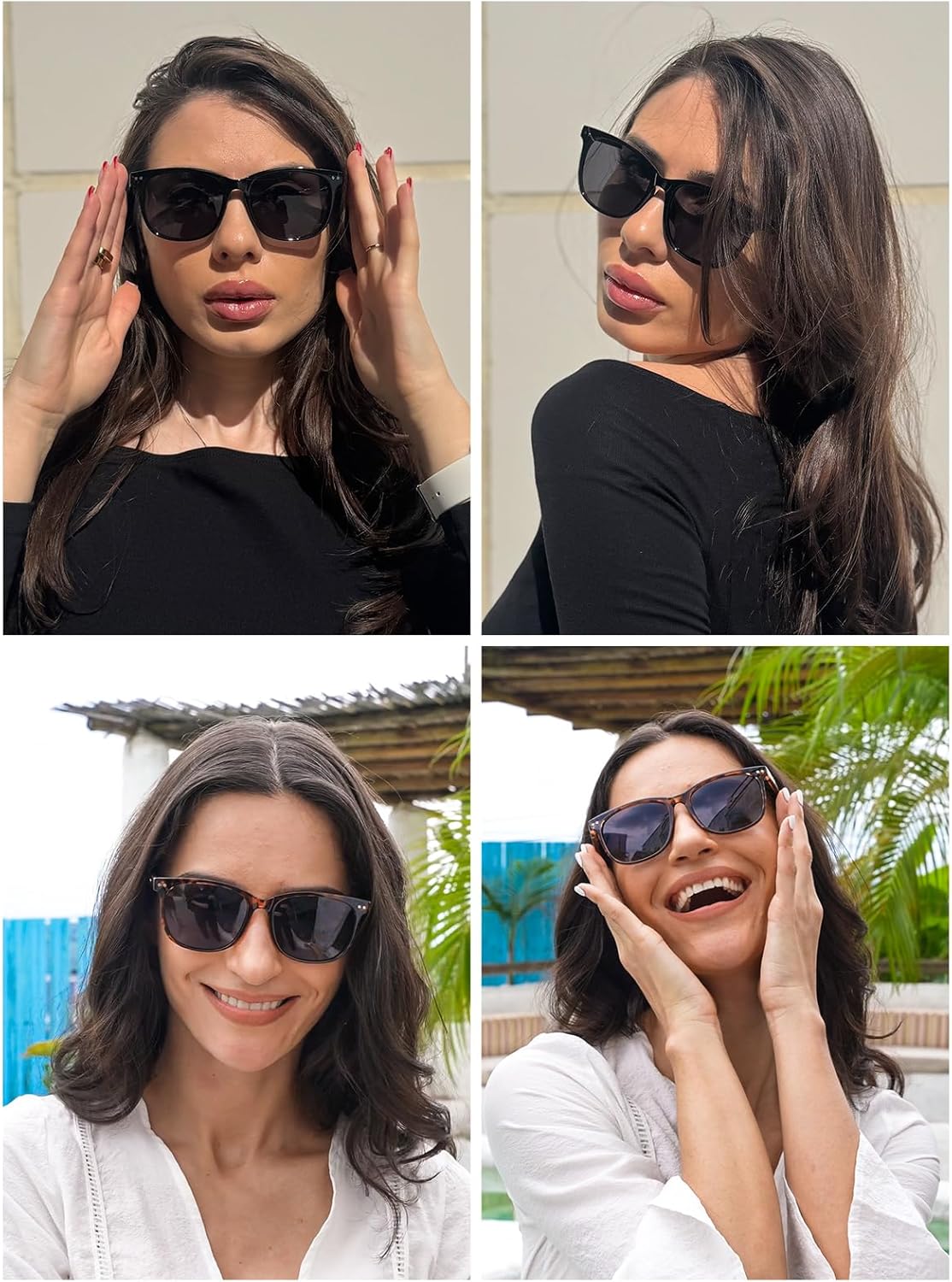 Wzerry 3 Pack Polarized Sunglasses for Women - Trendy Glasses Big Frame Style Lightweight with UV400 Protection Lens - Image 6