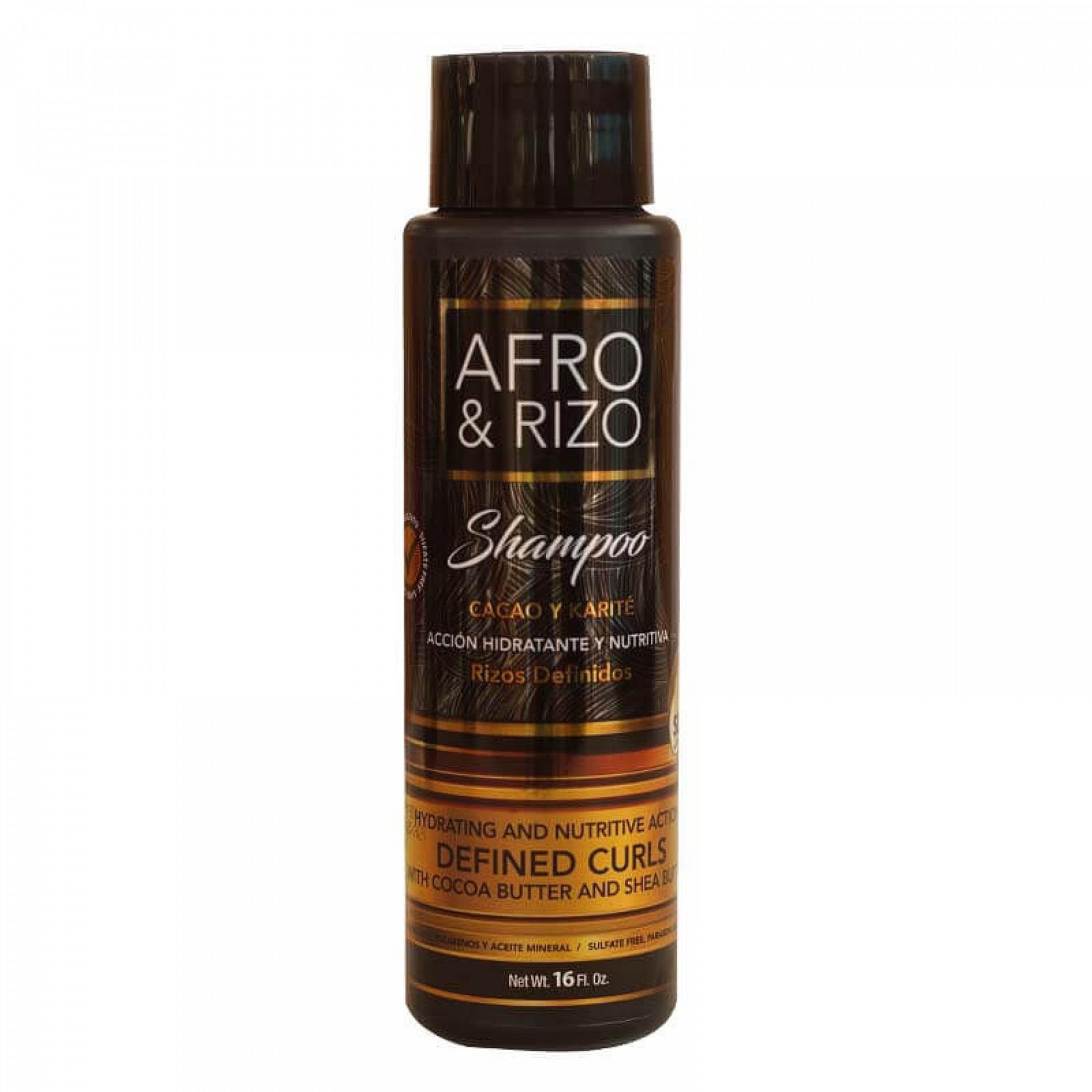 Afro & Rizo Cremefarben Shampoo 473Ml - Sulfatfreies Shampoo Mit Kakaobutter Und Shea Für Gepflegte Und Definierte Locken