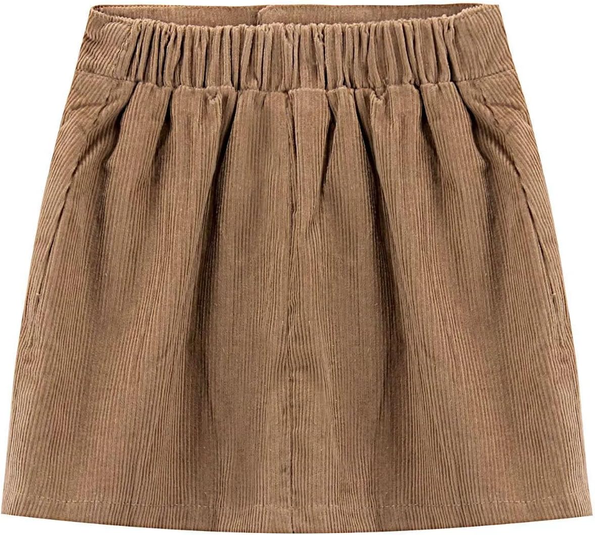 WELAKEN Girls and Toddler's Corduroy Short Mini Skirt with Pockets - Image 5