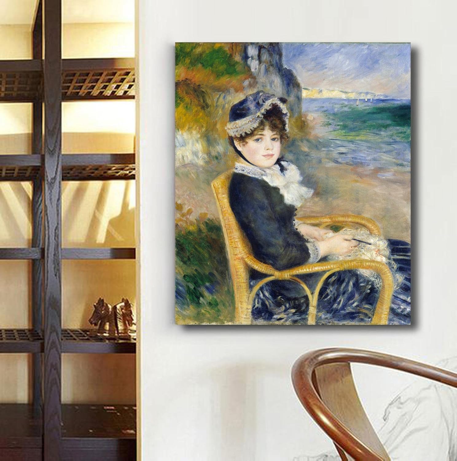 ピエール＝オーギュスト・ルノワール、【草原にて】、希少な額装用画集より ピエール＝オーギュスト・ルノワール、【草原にて】、希少な額装