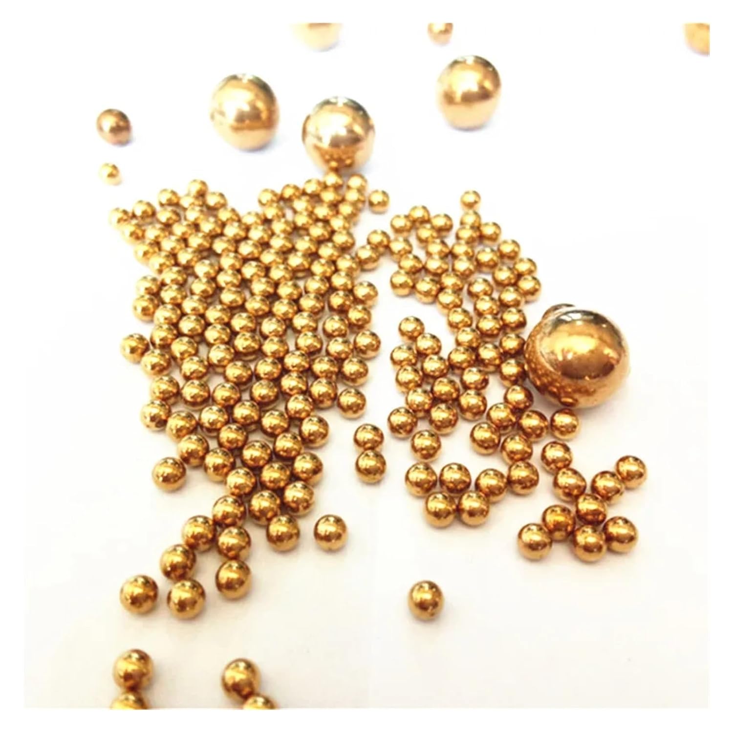 Copper Bearing Balls 10pcs /100pcs Brass Precision Ball Pure Copper Small Electrical Instrument Accessories 1 .5 2 3 4 6 7 8 10 12 15mm(10pcs 15mm)