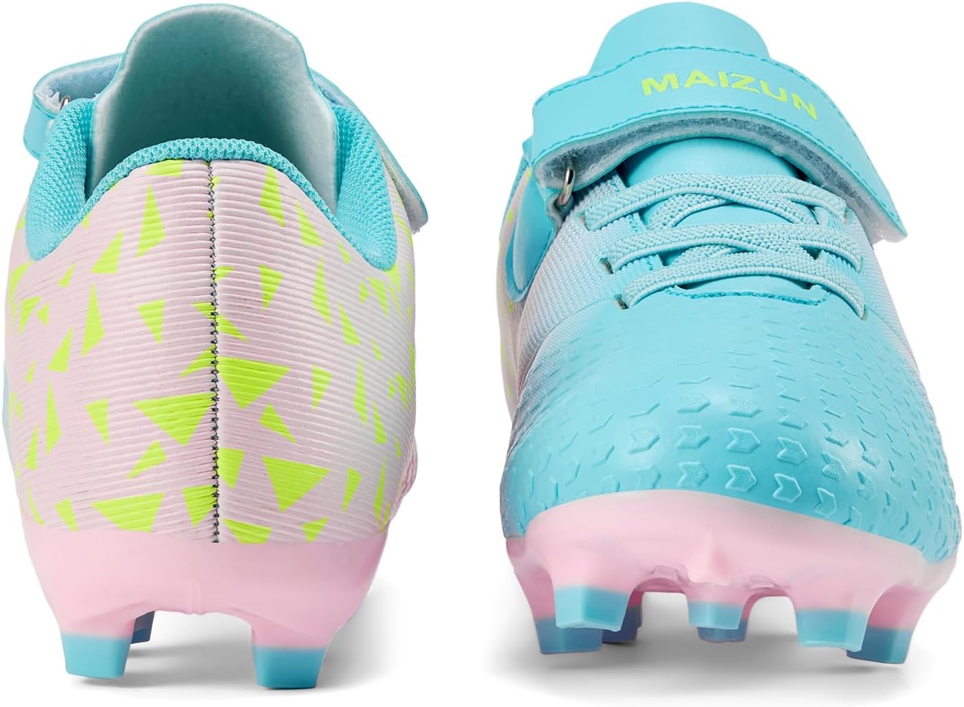 Moodeng Kids Soccer Cleats Youth Football Shoes Lightweight Firm Multi Ground Cleats for Boys Girls Little Kid/Big Kid