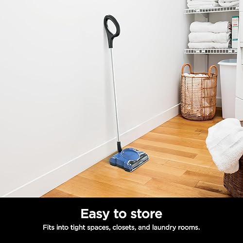 Miniatura 7 de Shark Barredora de piso recargable, cepillo motorizado, diseño giratorio compacto, taza de polvo fácil de vaciar, camino de limpieza de 10 pulgadas,