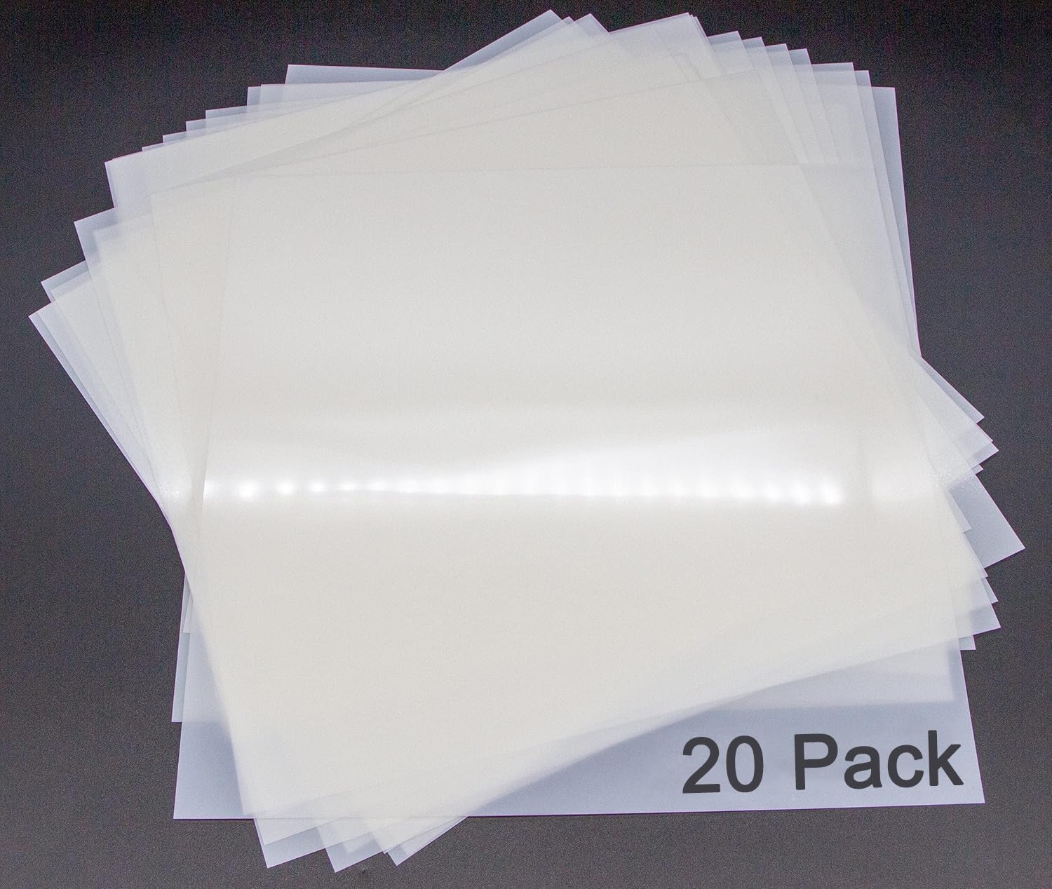 Mylar Sheets 20Pack 7.5mil, 30.4 X 30.4cm Stencil Paper for Cricut, Laser Cutting, Template Plastic for Quilting, Blank Plastic Sheets for Crafts, Food Grade Mylar Stencil Sheets