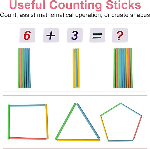 Miniatura 9 de KIDWILL Paquete de juguetes de madera para martillar y golpear con kit de ábaco para niños