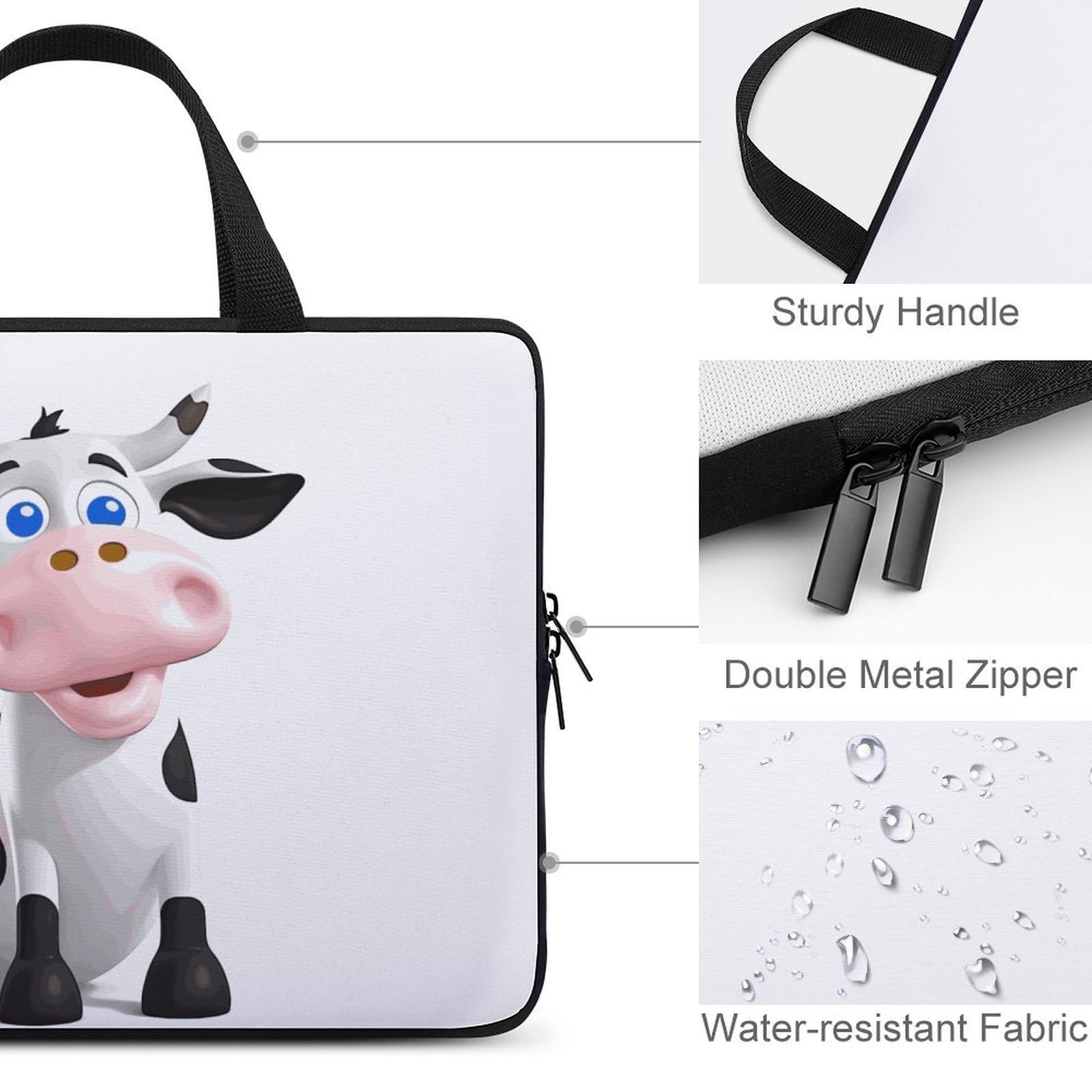 Custodia per computer portatile da 17", ultra sottile, leggera e impermeabile, in neoprene resistente, con cinghia da polso