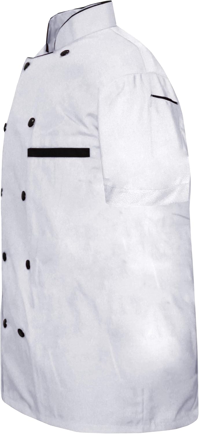 Modeling Men Chef Jacket Half Sleeves in 10 Colours Chef Coat with Cap