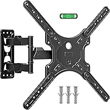 MOUNTUP TV Wall Bracket for Most 26-60 Inch LED, LCD, OLED Flat & Curved TV, Full Motion TV Mount wi