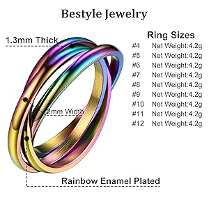 Anelli Fedi Acciaio Inossidabile - Uomo E Donna, Diverse Larghezze E Misure - Foto 6