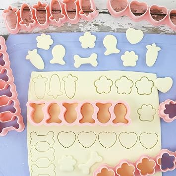 1 Mini Tiny Halloween Cookie Cutters Plastic Ghost Biscuit Cutter Plastic Christmas Cookie Molds for Tiny Treats,Tree Shaped Foods,Chocolate (Consecutive A-6)