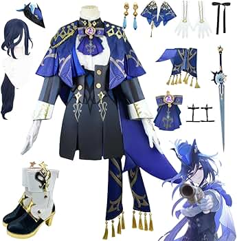 Amazon.co.jp: [HUNIY] 原神 げんしん クロリンデ コスプレ衣装 豪華版