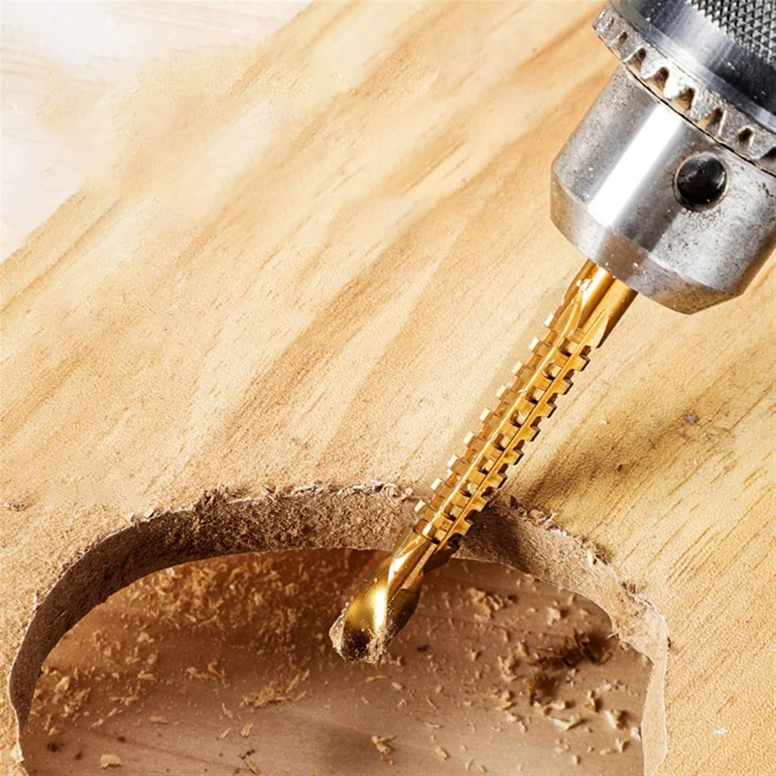3/6 Stück HSS Spiralbohrer mit Sechskantschaft, Gewindebohrer zum Schneiden von gezackten Nuten, Spiralbohrer für Holz, Metall und Kunststoff (3 Stück 6,5 mm)