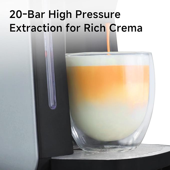 Cafetera de Cápsulas y Molido 6 en 1 con Pantalla LCD y 19 Bar miniatura 9