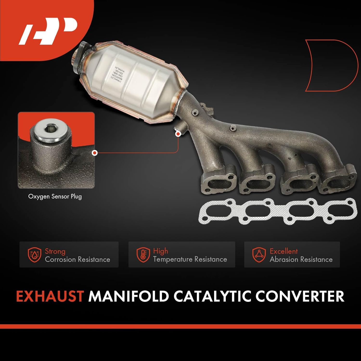 A-Premium Right Exhaust Manifold Catalytic Converter Kit Direct-Fit Compatible with Cadillac SRX 2004-2009, STS 2005-2010, 4.6L, EPA Compliant, Replace# 12607450