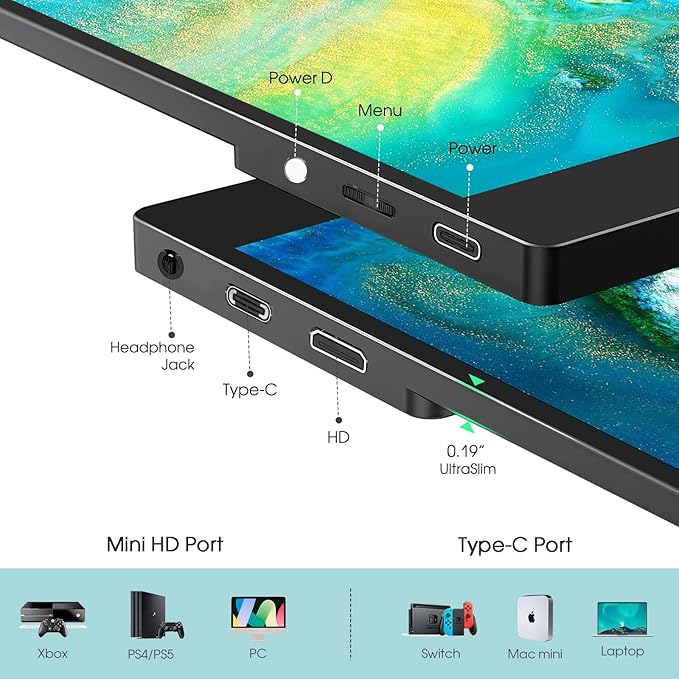 Monitor Portátil Táctil 15.6 Pulgadas FHD IPS miniatura 4