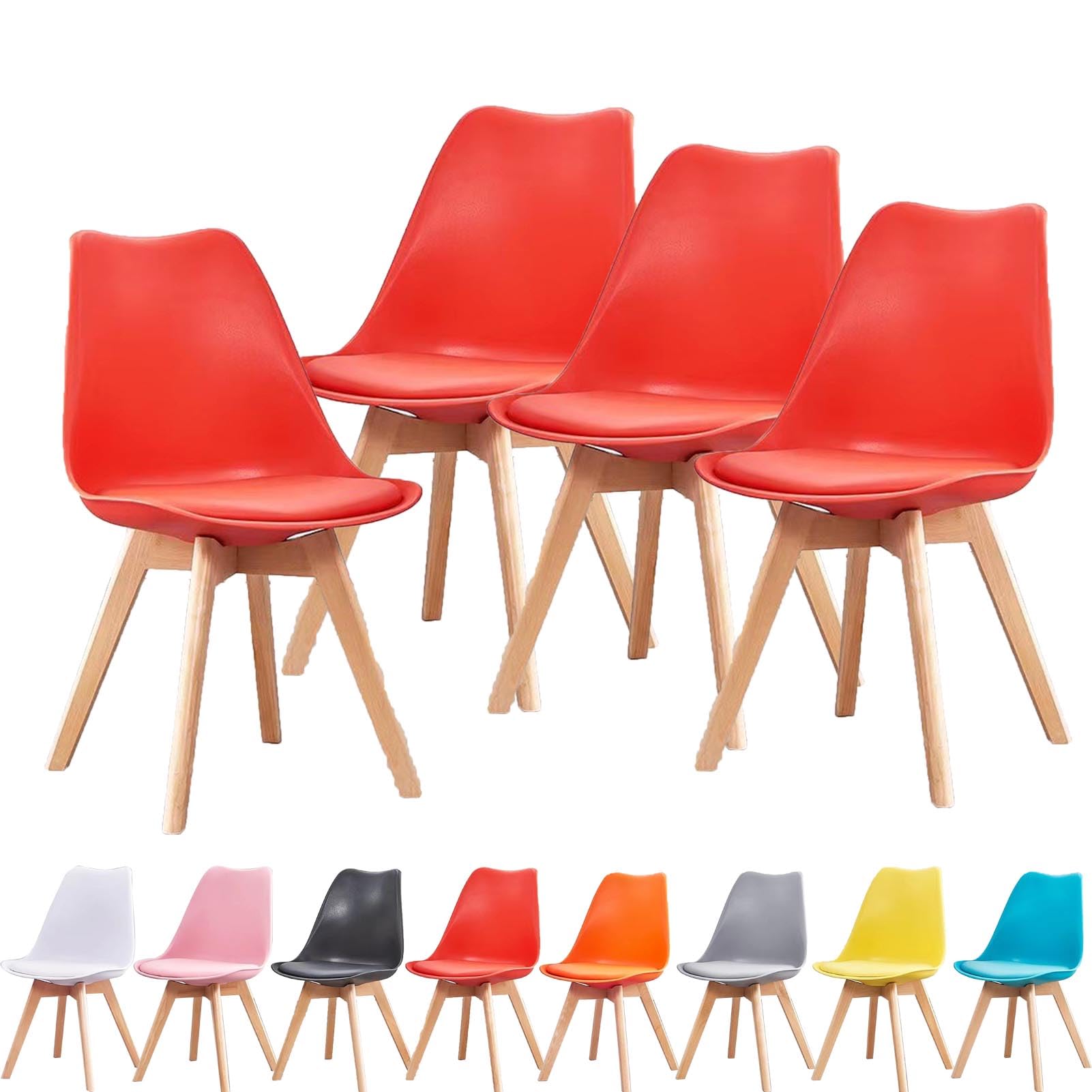 Chaise de salle à manger moderne ergonomique au siège confortable