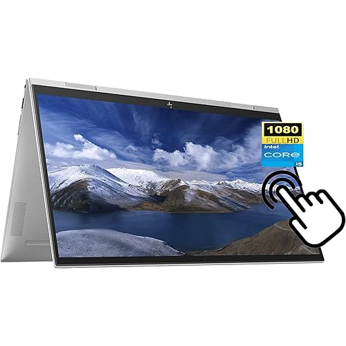 HP Envy x360 2-in-1 15.6" FHD Touchscreen Laptop, Intel Core i5-1135G7, 64GB RAM 1TB SSD, Wi-Fi, Bluetooth, HDMI, Webcam, Backlit Keyboard, Fingerprint Reader, Windows 11 Home, Natural Silver