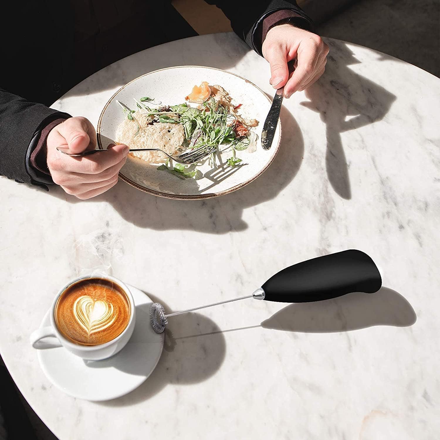 Mini Handheld Milk Frother - Barista Foam at Home -5