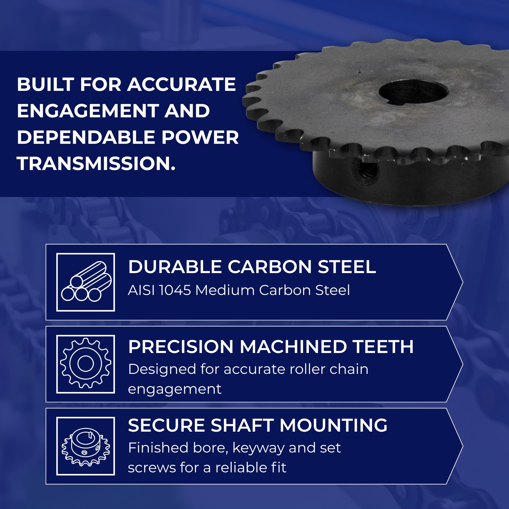 Jeremywell #25 Roller Chain Sprocket - 30 Teeth -6 Jeremywell #25 Roller Chain Sprocket - 30 Teeth -6