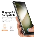 MAGIC JOHN 2 Pack Screen Protector for Samsung Galaxy S23 Ultra - PET Film, Fingerprint ID Compatible, Easy Installation, Shock-Resistant, 3D Curved, Bubble Free