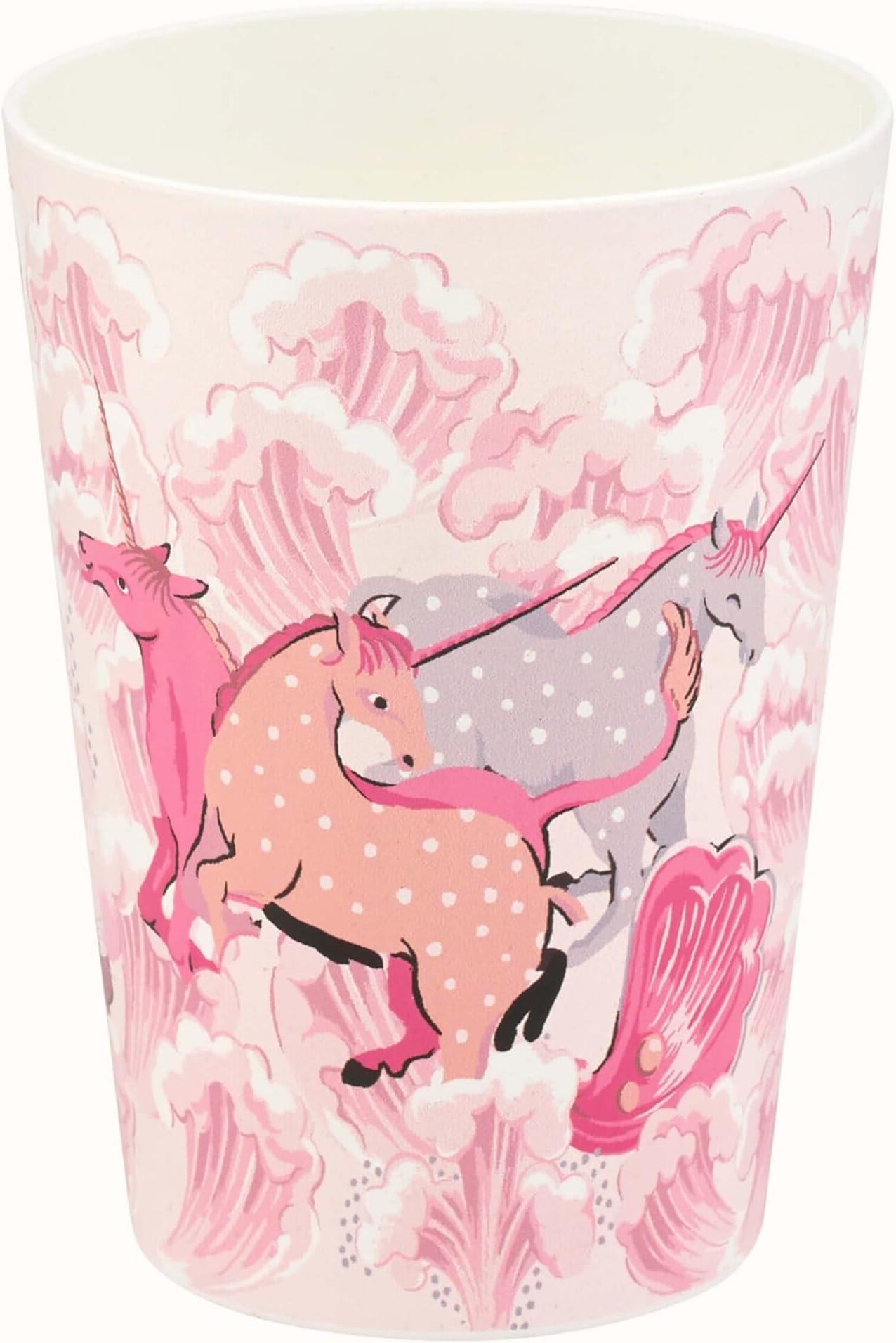 Cath KidstonLondon Girls Kids Childs Unicorn Waves Beaker Cup in Cream 300ml