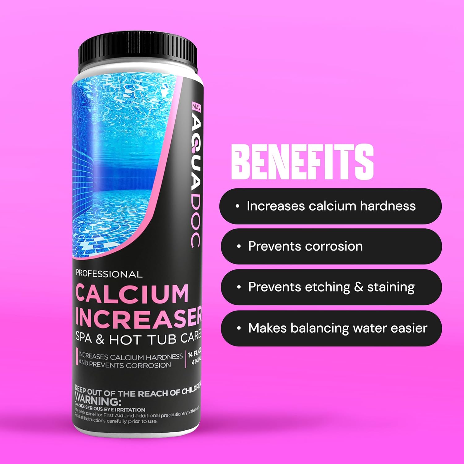 AquaDoc Spa Calcium Hardness Increaser Hot Tub Owners Rely on, Calcium Increaser Spa Hardness Increaser & Calcium Booster for Hot Tubs - Image 2