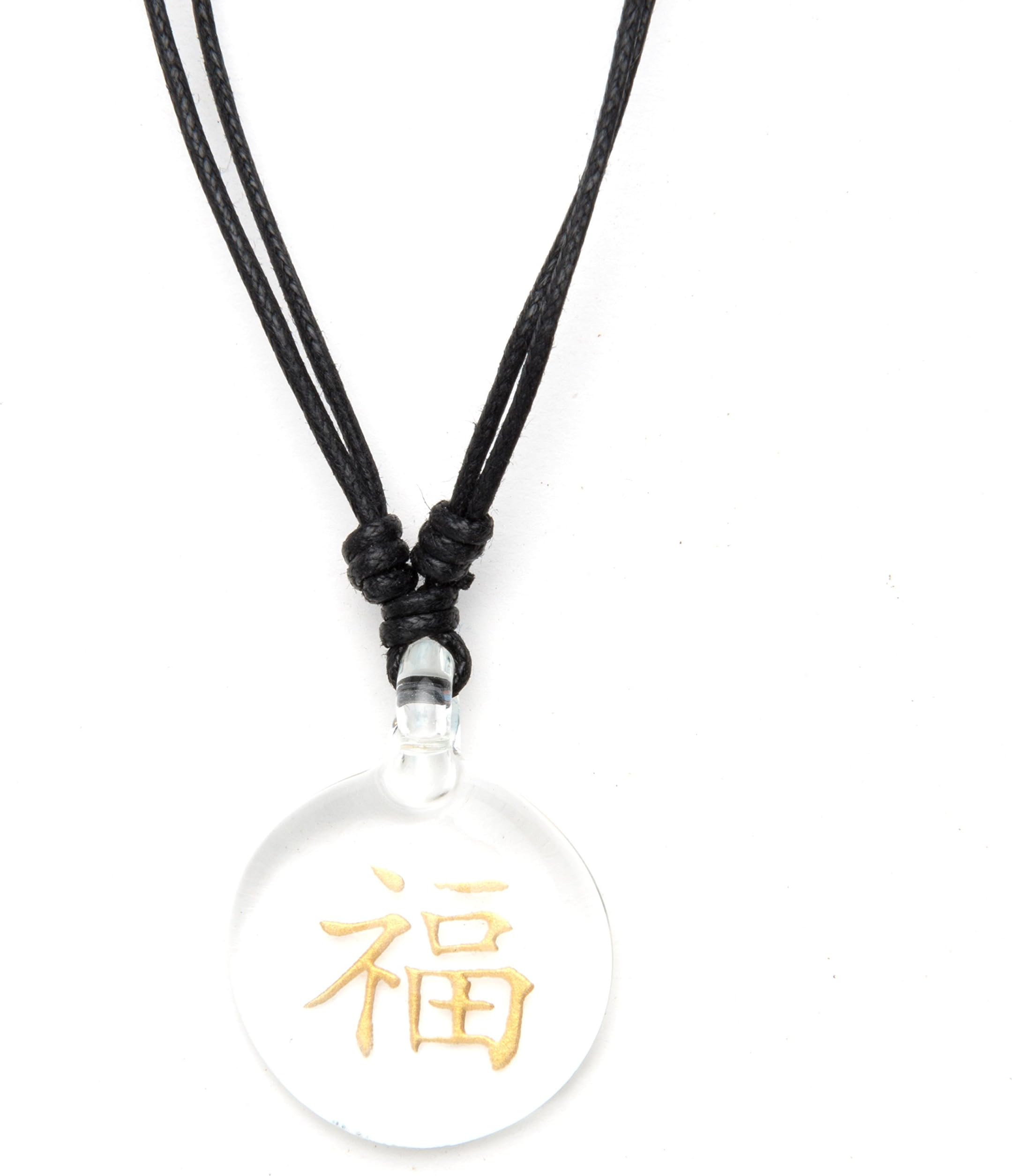 'Glass Photo Frame, Happyness Unisex Chain Amulet Pendant 3.5 Cm, Kravur Cord Adjustable Black Length 36 cm to Z Food Grade Gold Colour, Dyed Cotton Necklace