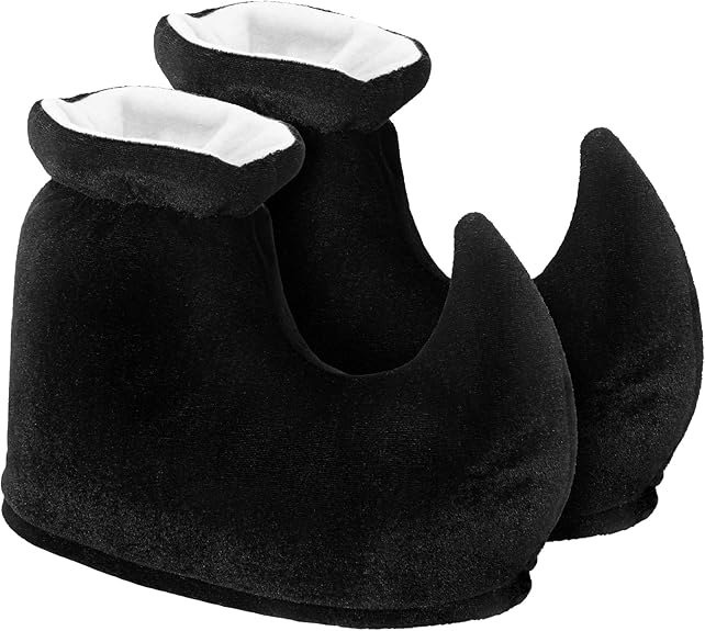 Amazon Adult Elf Shoes Black Satin Jester Shoes Novelty Deluxe Amazon Adult Elf Shoes Black Satin Jester Shoes Novelty Deluxe