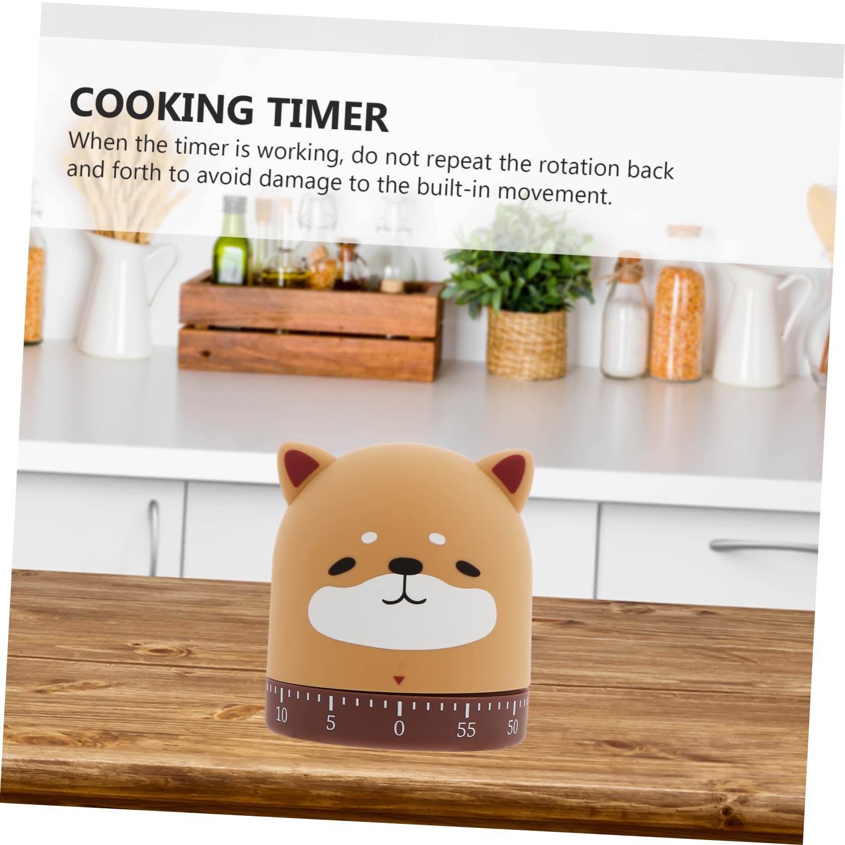 MAGICLULU 3stücke Cartoon Küchentimer Mechanisch Timer Für Küche Eieruhr Im Hunde-Design Zeitmanagement Für Backen Kochen Übungen Und Unterrichtsaktivitäten