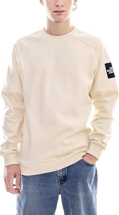 The North Face - Sudadera SIN Capucha - M Fine Crew Sweat LT Blanco/Negro:  Amazon.es: Ropa