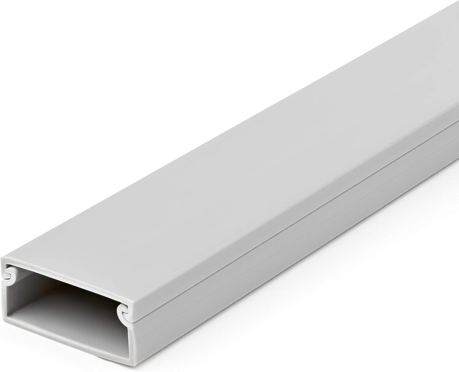 StarTech.com Solid Cable Management Raceway with Cover, 1-1/2"(38mm)W x 5/8"(16mm)H - 6.5ft(2m) length, Single Channel PVC Network/Power Cord Hider/Wall Wire Duct, Max 30 Cables, UL Listed, TAA