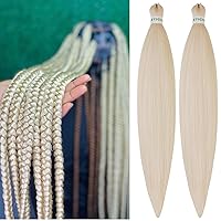 Vista 79 de Cabello trenzado para niños preestirado de 16 pulgadas, color negro, Yaki ez, trenzado para niños, trenzas sin nudos