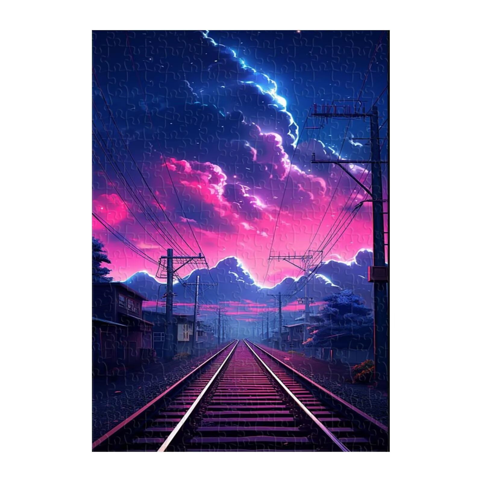 Puzzle 1000 Pezzi, Tracce Notte Stellata Puzzles, Gioco Educativo Sviluppare Osservazione e Logica, Puzzle 1000 Pezzi per Adulti