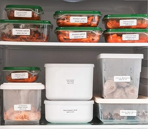 Miniatura 3 de Phomemo D30 9 rollos de papel adhesivo blanco etiqueta 12 "x 1 12" (0.472 in x 1.575 in) 160 etiquetasrollo, negro sobre blanco, para regalo,