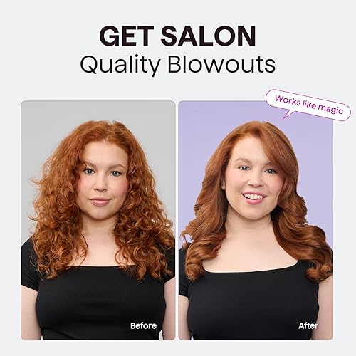 Miniatura 9 de Wavytalk Cepillo térmico, cepillo redondo térmico iónico de 1.5 pulgadas que hace que el cabello sea más suave y obtenga rizos naturales (blanco)