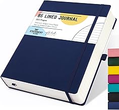 Stationery Island B5 Ruled Notebook, 320 Pages Thick Notebook Ruled Journal with 100gsm Hardcover for Writing, Working, Study, Agenda