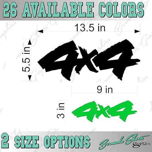 Miniatura 2 de 4X4 Camión Reemplazo Logotipos/Par/Vinilo Vehículo Chevy Calcomanía Gráfica Par