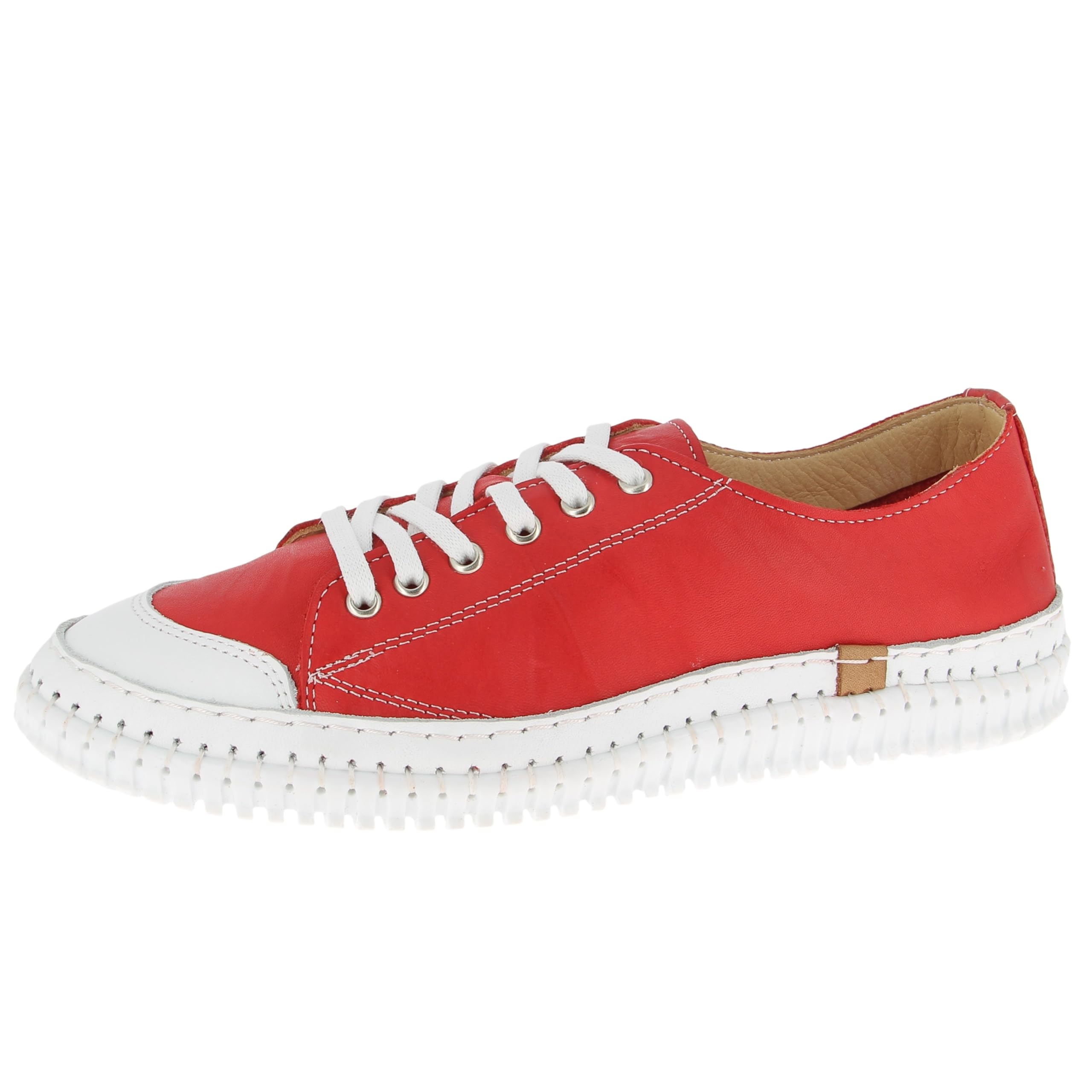 Andrea Conti Women's Low Top Trainers, Chili, 5 UK