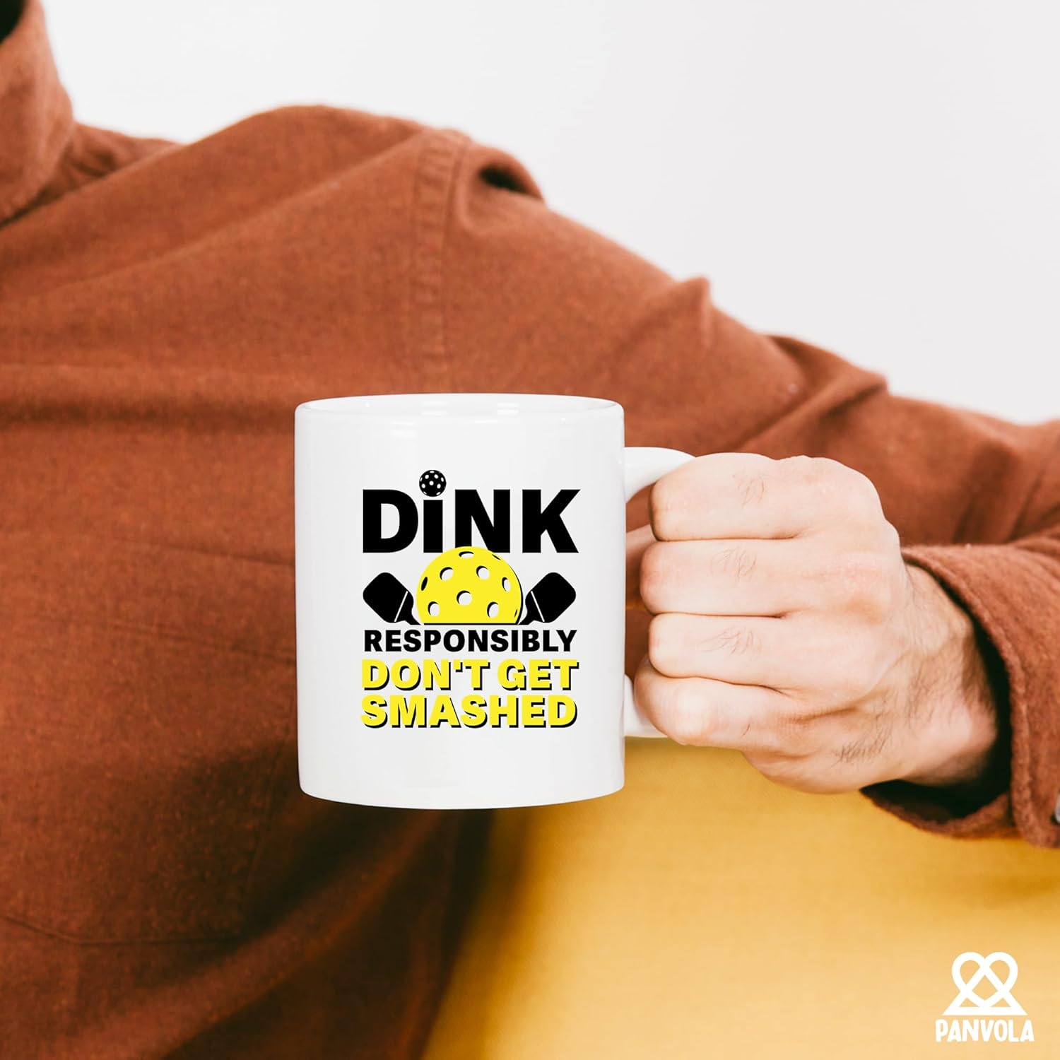 Dink Responsibly Don't Get Smashed Pickleball Gifts Sports Player Dad Mom Uncle Aunt Boyfriend Girlfriend Coach Gifts Novelty Drinkware Ceramic Mug 11 oz White - Image 6