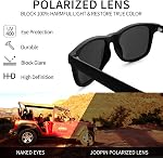 Joopin Lunettes de soleil polarisés pour hommes Femmes UV400 Protection Carré Femmes Lunettes de soleil Trendy Dames nuances pour la conduite