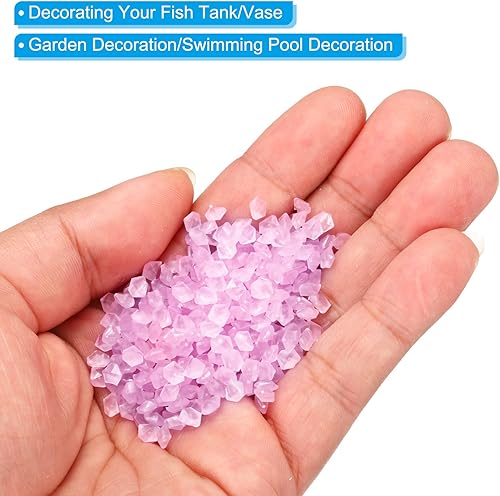 Miniatura 5 de MECCANIXITY 5000 piedras brillantes de 0.198 a 0.198 pulgadas (0.118-0.197 in) para decoración en la oscuridad, piedras luminosas, decoración de