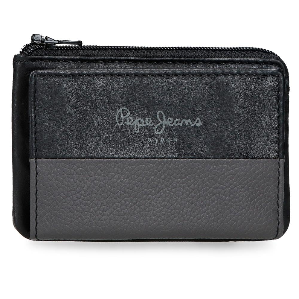 Pepe Jeans Dual Carteras y monederos de Piel de Vacuno, Negro, Caqui, Marino, Diferentes tamaños