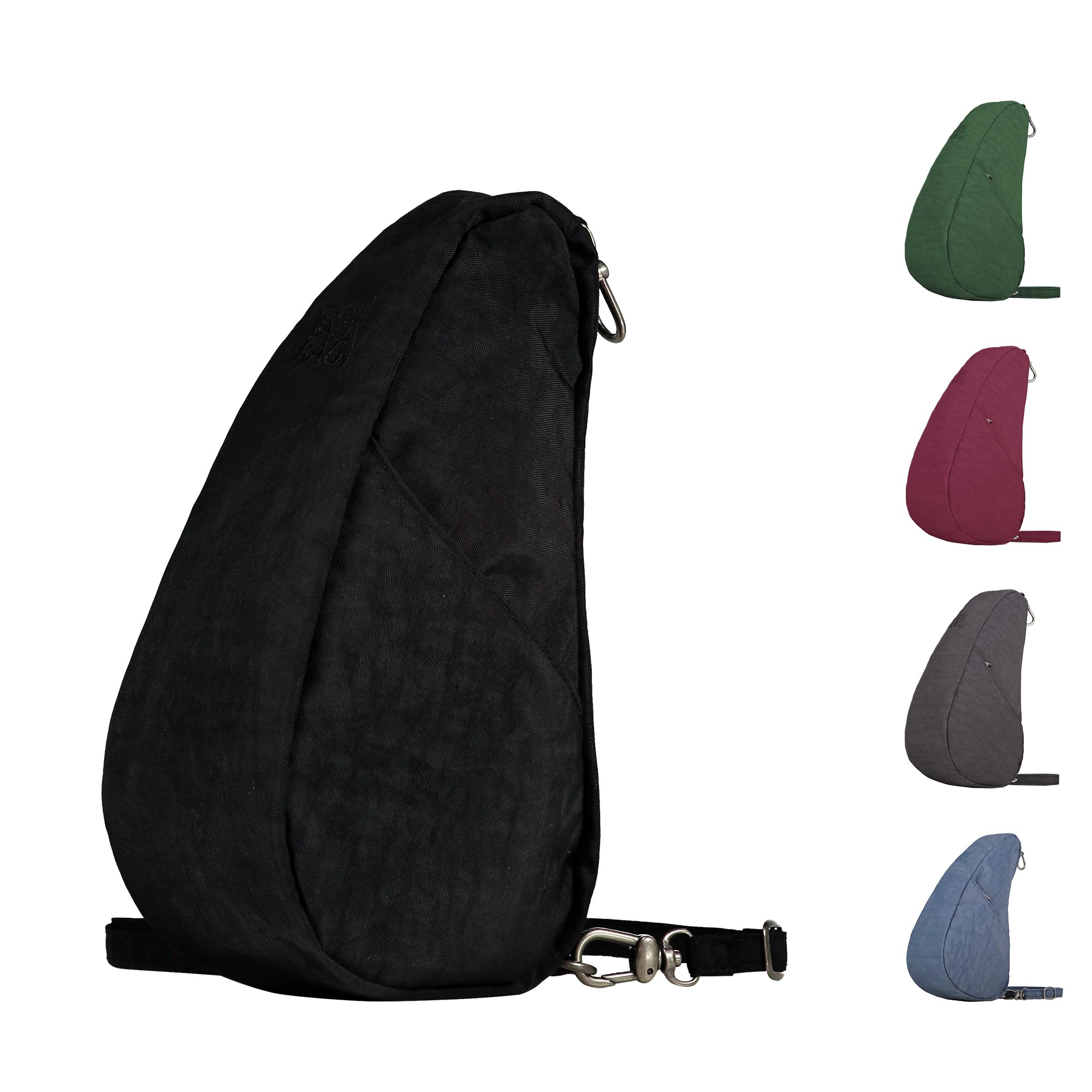 The Healthy Back Bag Unisex Black Textured Nylon Baglett