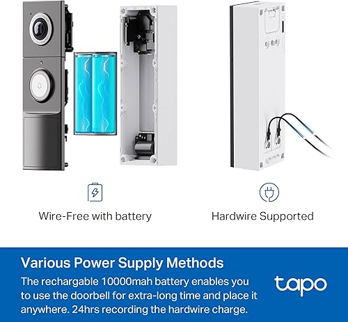 Tapo TP-Link D235 Wi-Fi Security Camera, 2K HD Resolution, 360 Degree Rotation with Tilt, Color Night Vision, Two-Way Audio, Motion Detection, IP65 Waterproof - 3