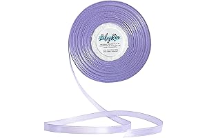1/4 Inch Thin Purple Ribbon Roll for Crafts