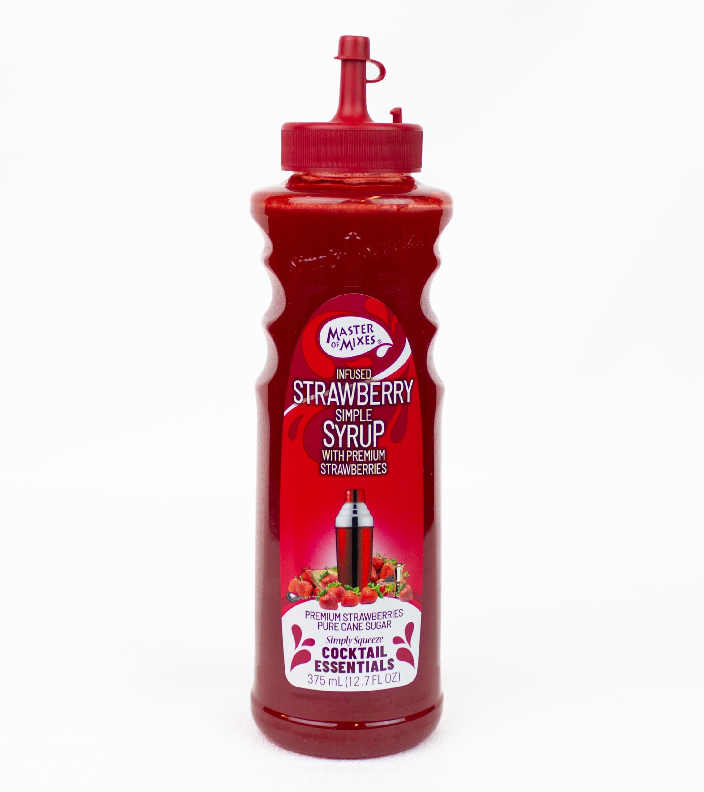 Cocktail Essentials Infused Strawberry Syrup, 375 ML Bottle (12.7 Fl Oz)