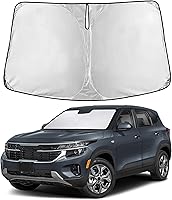 Vista 110 de EcoNour Parasol para parabrisas de camiones con bolsillo de almacenamiento Parasol reflectante de material 240T para protección contra rayos UV