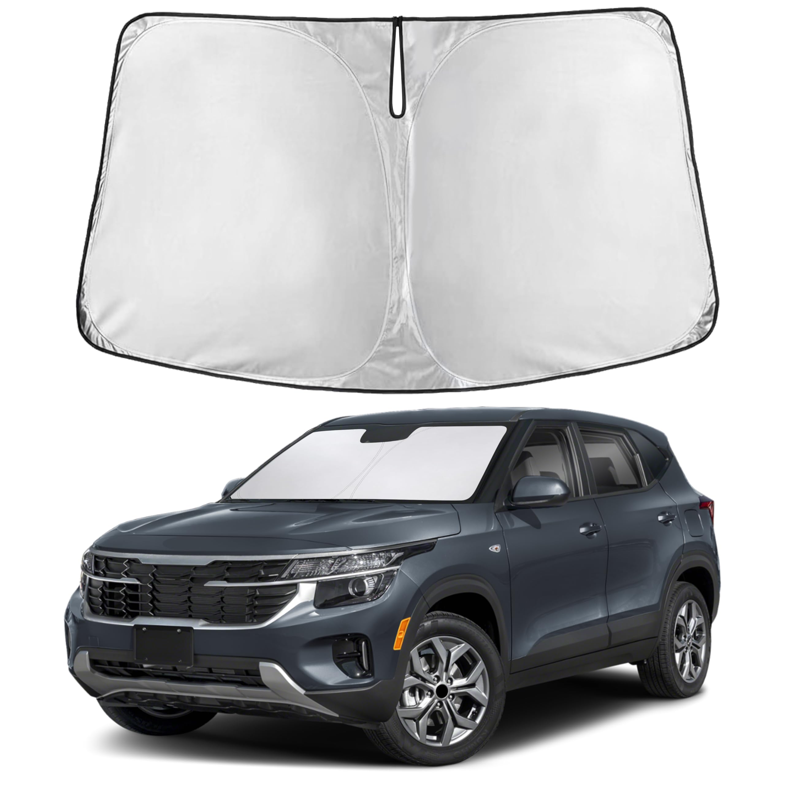 EcoNour Windshield Sunshade Compatible for Kia Seltos 2021-2024 2025 2026